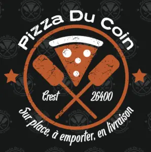 Le logo de la pizzeria "Pizza Du Coin" à Crest dans la Drôme